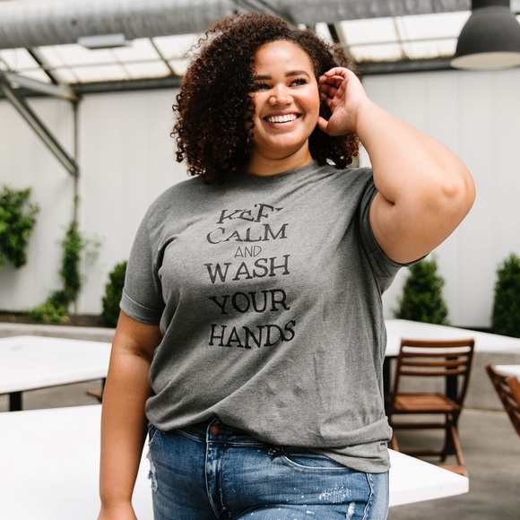 SALE❗️ Keep Calm & Wash Your Hands Graphic Tee - Picture 3 of 9